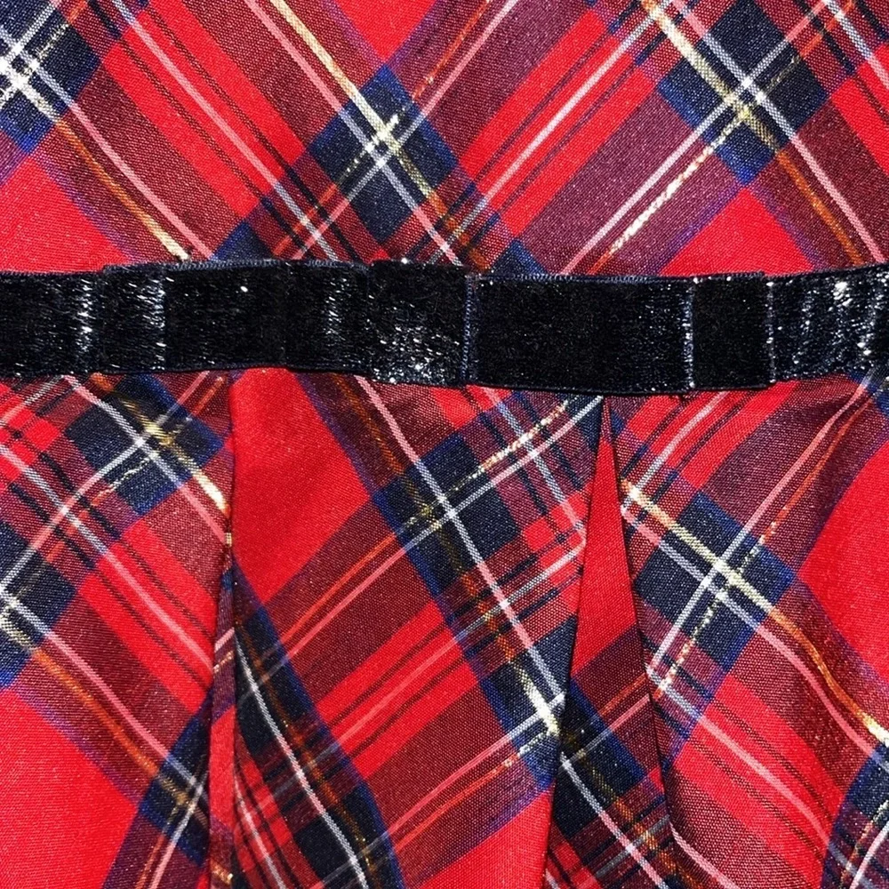 American Girl holiday tartan plaid girls‎ dress 16 like new